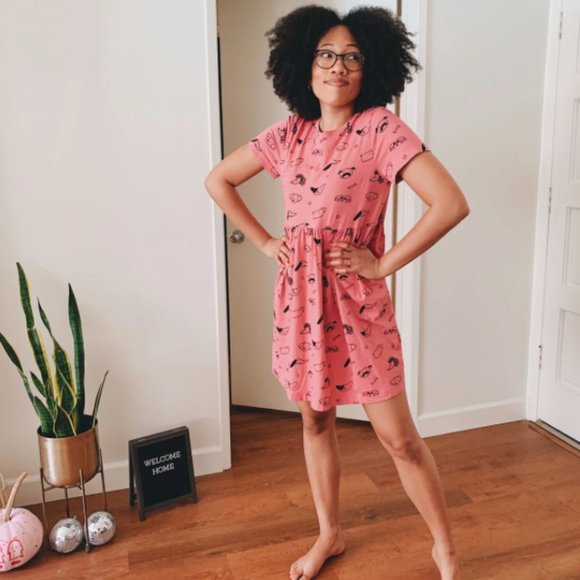 Kira Puppy Print Dress - Picture 1 of 6